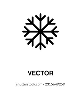 snowflake icon,vector illustration. vector snowflake icon illustration isolated on White background.eps