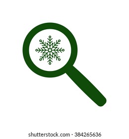 snowflake Icon,vector illustration.Flat design style