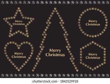 Material de ilustración de copo de nieve con la imagen de Navidad