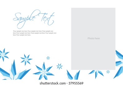 Snowflake Invitation Template Stock Vector (Royalty Free) 37955569