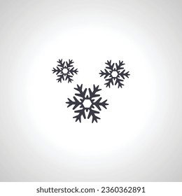 snowflake isolated icon on white background