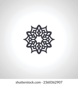 snowflake isolated icon on white background