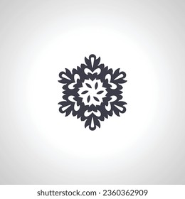 snowflake isolated icon on white background