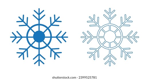 Snowflake isolated icon. Vector illustration.