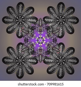 Snowflake isolated on colored background. Vector illustration. Snowflake Icon. Snowflake Vector illustration.