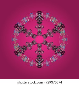 Snowflake isolated on colorful background. Snowflake Icon. Snowflake Vector illustration. Vector illustration.
