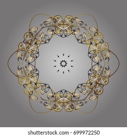 Snowflake isolated on gray background. Snowflake Icon. Snowflake Vector illustration. Winter mandala.