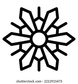 Snowflake isolated on white background