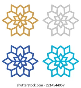 Snowflake isolated on white background