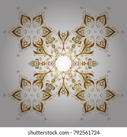 Snowflake isolated on white colors. Vector illustration. Snowflake Icon. Vector illustration.