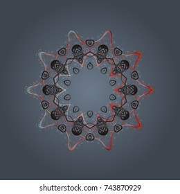 Snowflake isolated ornament