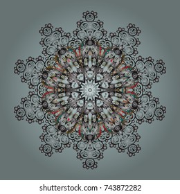 Snowflake isolated ornament