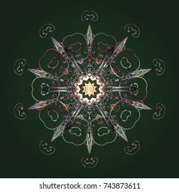 Snowflake isolated ornament