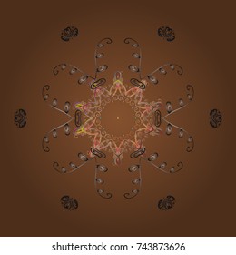 Snowflake isolated ornament