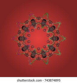 Snowflake isolated ornament