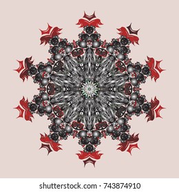 Snowflake isolated ornament