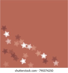 Snowflake isolated which consists of isolated elements. Stylish, consist of beautiful  elements in snowflake isolated. Can be used as print, wallpaper, cards, poster, logo, background 