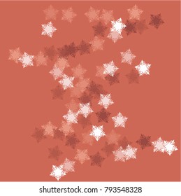 Snowflake isolated which consists of isolated elements. Stylish, consist of beautiful  elements in snowflake isolated. Can be used as print, wallpaper, cards, poster, logo, background 