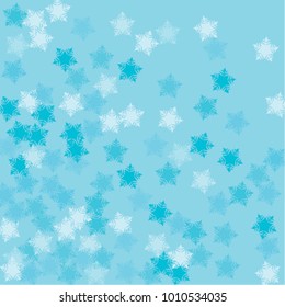 Snowflake landscape which consists of isolated elements. Stylish, consist of beautiful elements in snowflake landscape. Can be used as print, wallpaper, cards, poster, logo, background