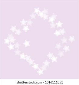 Snowflake landscape which consists of isolated elements. Stylish, consist of beautiful elements in snowflake landscape. Can be used as print, wallpaper, cards, poster, logo, background
