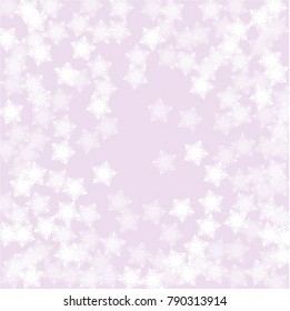 Snowflake landscape which consists of isolated elements. Stylish, consist of beautiful  elements in snowflake landscape. Can be used as print, wallpaper, cards, poster, logo, background