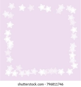 Snowflake landscape which consists of isolated elements. Stylish, consist of beautiful elements in snowflake landscape. Can be used as print, wallpaper, cards, poster, logo, background