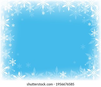 Fondo del marco del bokek de la luz del copo de nieve