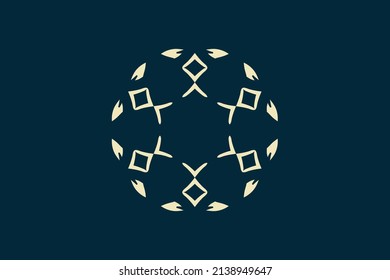 Snowflake Light Gold Design Good Vector Use