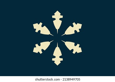 Snowflake Light Gold Design Good Vector Use