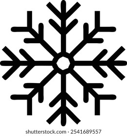 Snowflake Line Art Vector - Minimalist Winter Design.Beautiful line art vector of a snowflake, capturing the elegance of winter in a minimalist style. Perfect for holiday designs, seasonal decor.