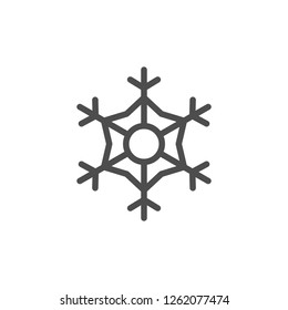 Snowflake line icon
