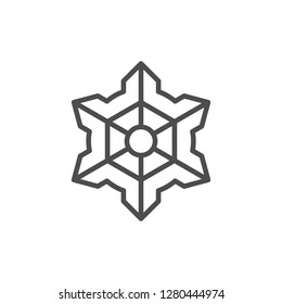 Snowflake line icon