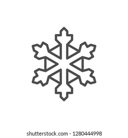 Snowflake line icon