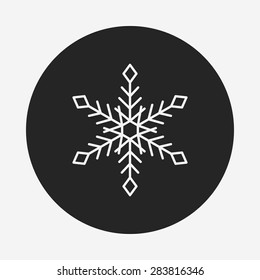 Snowflake line icon