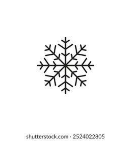 Snowflake line icon. Winter, New Year, holiday. Christmas concept. Vector illustration can be used for topics like winter holidays, entertainment, Christmas. ep10