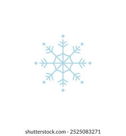 Snowflake line icon. Winter, New Year, holiday. Christmas concept. Vector illustration can be used for topics like winter holidays, entertainment, Christmas