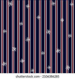 FONDO DE NIEVE DE PATRÓN DE VECINO DE PATRÓN DE VECINO DE LA LÍNEA DE FRENOS SIN SEAMLESS ROJO Y NAVY NAVY