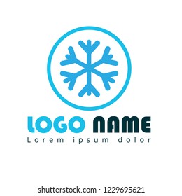snowflake logo concept. Designed for your web site design, logo, app, UI
