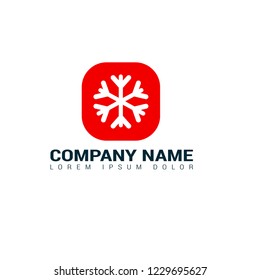 snowflake logo concept. Designed for your web site design, logo, app, UI