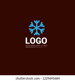 snowflake logo concept. Designed for your web site design, logo, app, UI
