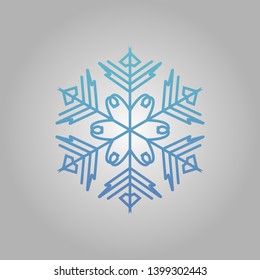 Snowflake Logo Design Idea, Icon Or Symbol, Vector Concept