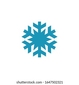 Design-Vektorillustration für Schneeflocken-Logos, Symbol-Vorlage