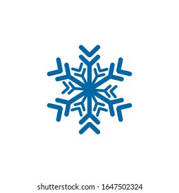 Snowflake logo design vector illustration icon template