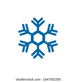 Snowflake logo design vector illustration icon template