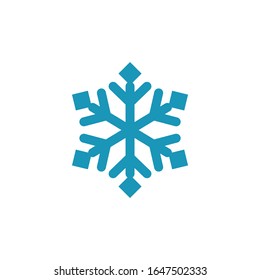 Snowflake logo design vector illustration icon template