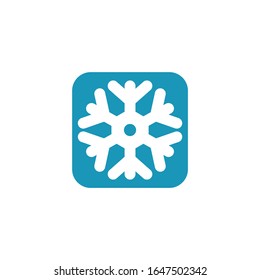 Snowflake logo design vector illustration icon template