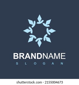 Snowflake Logo For Frozen Product, Technology And Cooler