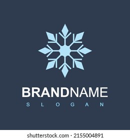 Snowflake Logo For Frozen Product, Technology And Cooler