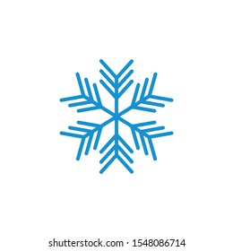 snowflake logo icon vector illustration design template