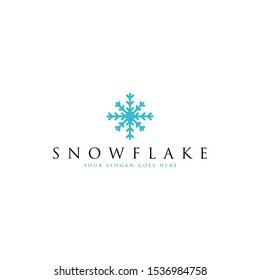 Snowflake logo template vector. Snowflake icon vector